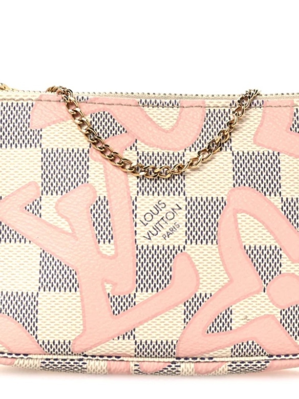 LOUIS VUITTON Damier Azur Tahitienne Mini Pochette Accessories